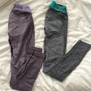 Gymshark flex leggings XS TWO PAIRS!